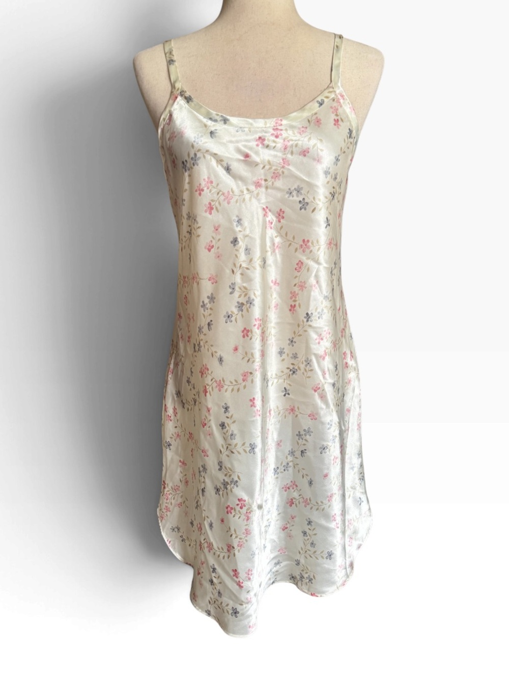 Vintage Gilligan & O’Malley Cream Floral Slip Dress